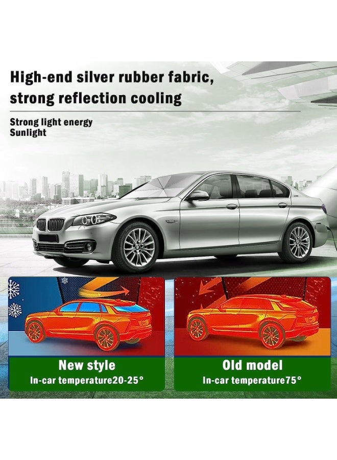 TORONTO Car Windshield Sun Shade Umbrella – Foldable Front Windshield Cover for UV & Heat Protection – Fits Most SUV, Sedan, Pickup – Ideal for Extreme UAE Heat – Keep Vehicle Cool – Compact Storage  - Image 4