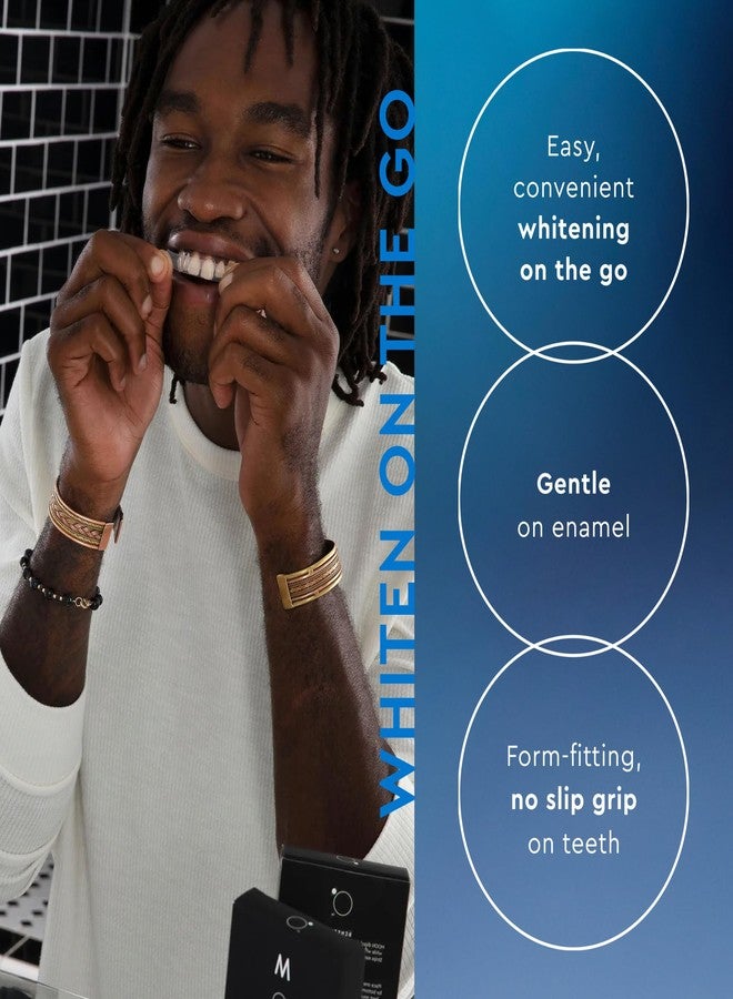 MOON Dissolving Teeth Whitening Strips - Vegan, Easy-to-Use, No Rinse White Strips - Hydrogen Peroxide and Essential Oils Infused Gentle Teeth Whitening Kit - Travel Essentials for Oral Care (14 Ct) - Image 4