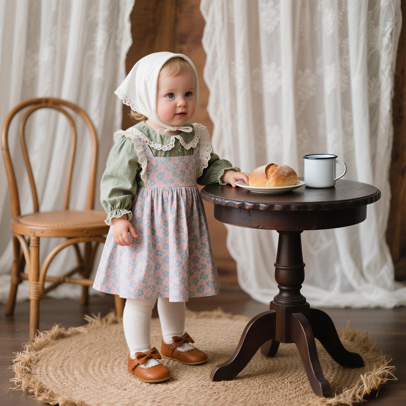 HsdsBebe Infant Baby Girls Mary Jane Flats Bow Non-Slip Soft Sole Princess Toddler First Walkers Sneaker Wedding Dress Shoes(HM1628 Brown,2) - Image 2