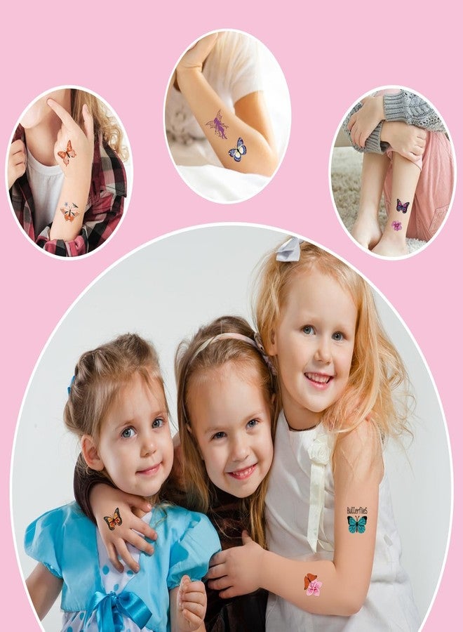 Partywind Butterfly Temporary Tattoos for Kids, Individually Wrapped Sheets Tattoos for Butterfly Party Supplies Favors Decorations, Birthday Party Toys for Kids Girls (50 Styles) - Image 5
