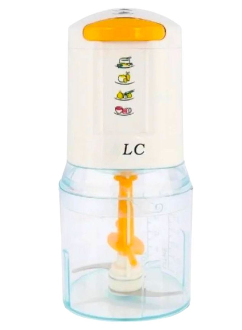 ال سي مفرمة كهربائية للحوم والخضروات بقوة 250 وات باللون الأبيض - Image 1