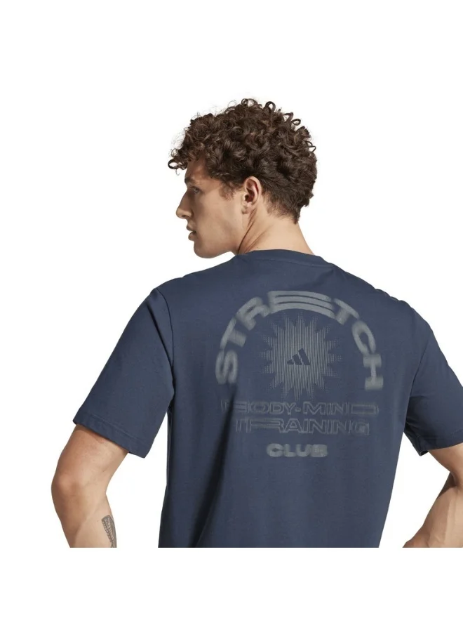 اديداس اوريجينالز adidas M YOGA G T Blue Training T-SHIRTS for Men - XS
