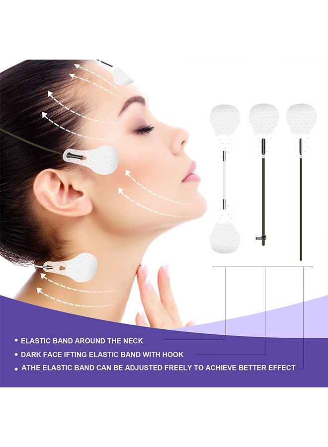 إيلهو ملصقات الوجه على شكل V ، ملصق رفع الوجه غير المرئي ، أدوات رفع الوجه للوجه 40 قطعة - Image 2