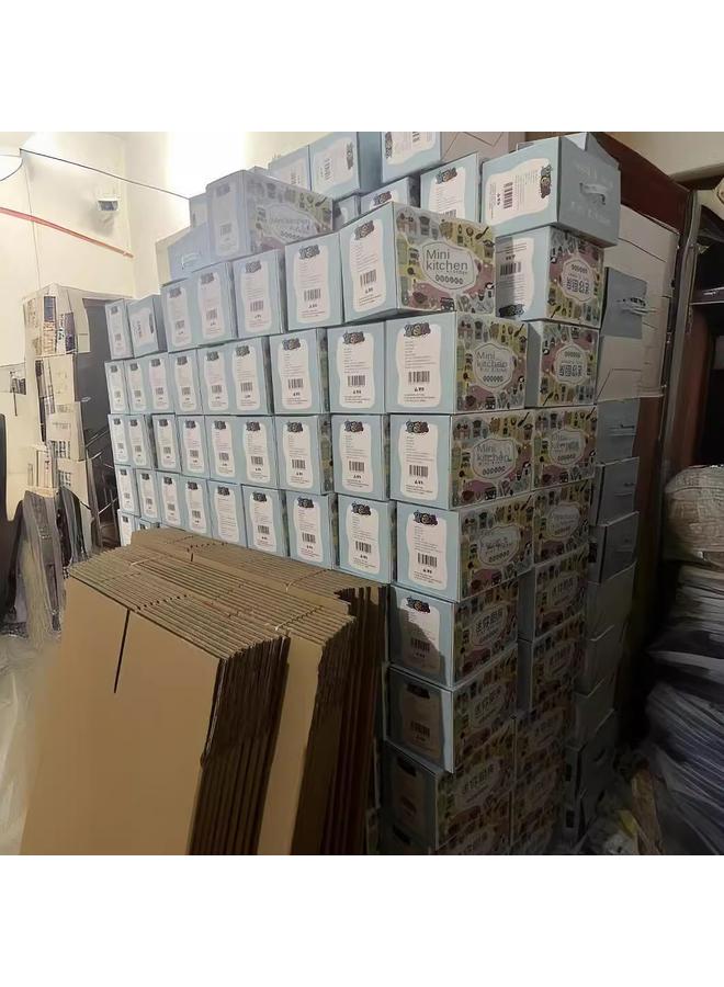 Bluejw Mini Kitchen Color Box Gift Box Packaging Stall Small Kitchen Set Box Market Hot Sale Small Kitchen Gift Box Wholesale - Image 4