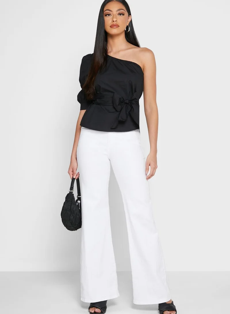 ELLA One Shoulder Puff Sleeve Top