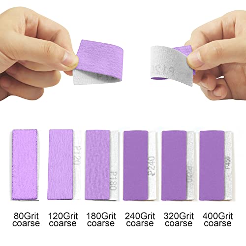 MAXMAN Sand Paper Sanding Block 3.5”x 1” Sandpaper Assortment 80 120 180 240 320 400 600 Grit, Micro Detail Sander, Sand Paper for Wood Furniture, Crafts, Woodworking Projects, Tight Spaces, 70Pcs - Image 5
