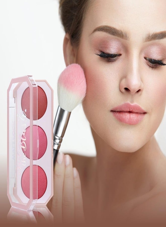 MATT LOOK BL-07 Feel The Blush Baked Blush Trio Poppy Girl- 15g - Image 3