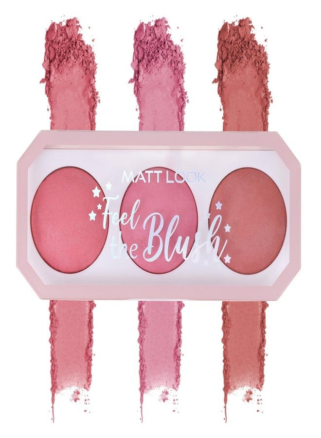 MATT LOOK BL-07 Feel The Blush Baked Blush Trio Poppy Girl- 15g - Image 1