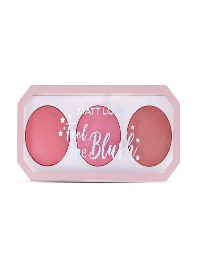 MATT LOOK BL-07 Feel The Blush Baked Blush Trio Poppy Girl- 15g - Image 2