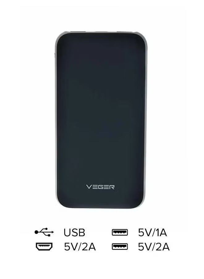 VEGER بنك طاقة محمول عالي السعة 25000mAh مع شحن سريع 25W – بطارية خارجية مدمجة للهواتف الذكية والأجهزة اللوحية وأجهزة USB – موثوق، خفيف الوزن وصديق للسفر - Image 2