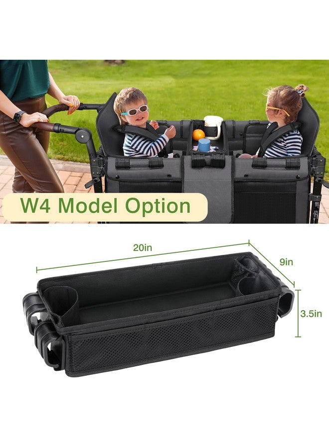 AROUY Stroller Snack Tray Attachment - Easy to Clean Universal Stroller Snack Tray for Wonderfold Wagon W4 Accessories with Cup Holder (L (W4 Model)) - Image 3