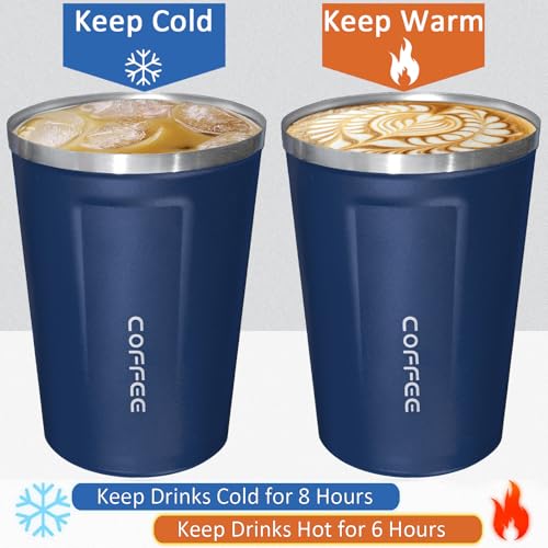 ATZNZIK 4 Pack Travel Coffee Mug 17oz Insulated Coffee Cup with Lid, Reusable Thermal Coffee Cup Stainless Steel Coffee Tumbler to Keep Hot & Cold Drinks for Car, Daily, Travel and Gifts, Multicolor - Image 5
