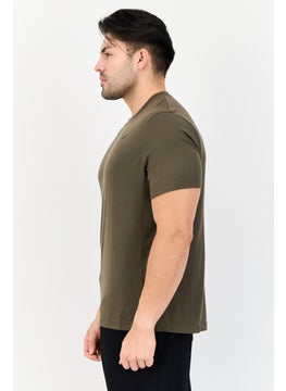 Reebok Men Sportswear Fit Short Sleeve Outdoor T-Shirt, Dark Olive  - Image 2