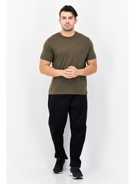 Reebok Men Sportswear Fit Short Sleeve Outdoor T-Shirt, Dark Olive  - Image 3