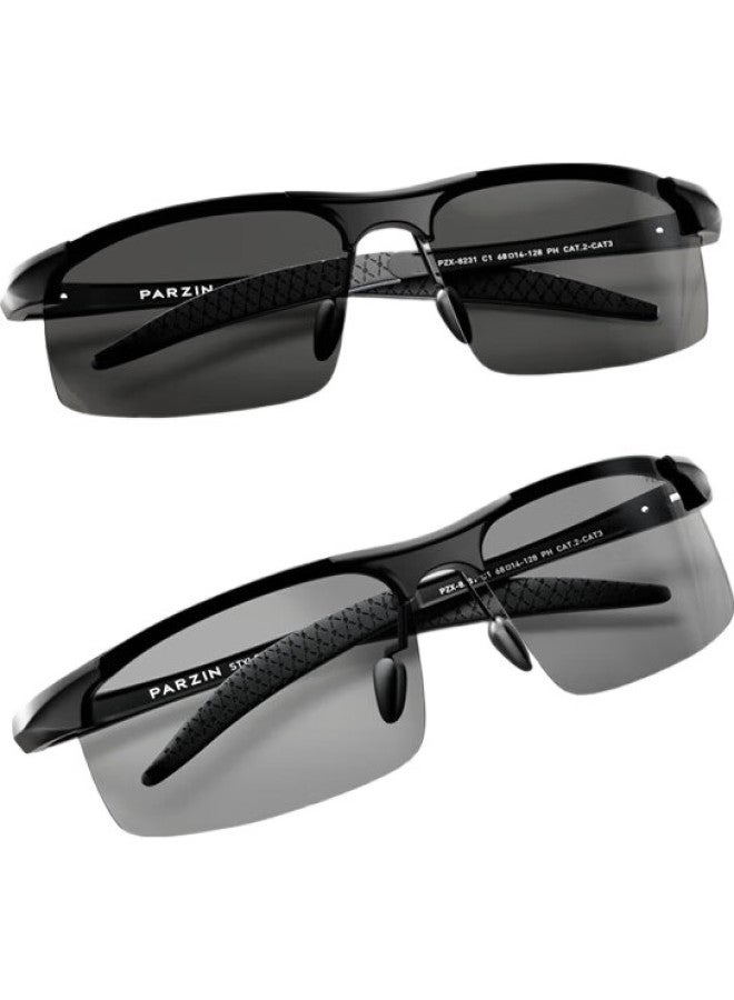 PARZIN Photochromic Sunglasses For Men Driving Sunglasses Special Photochromic Lens 8231 - Image 1