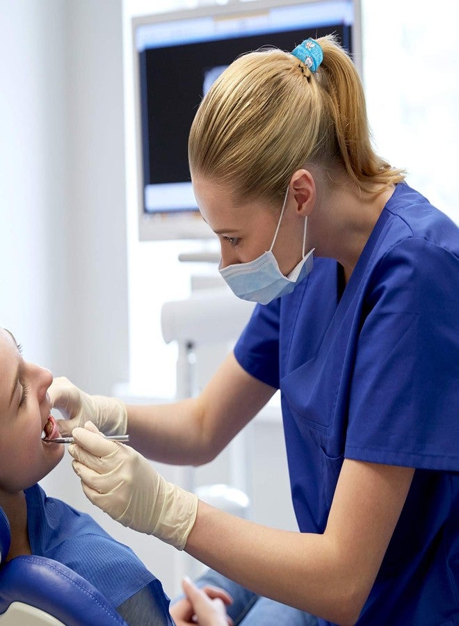 BBTO 20 Pieces Dental Gifts Hair Ties Tooth Patterned Headbands Elastic Ribbon Ponytail Holders No Crease Hairbands Accessories for Women Dental Hygienist Assistant Christmas Gifts - Image 3