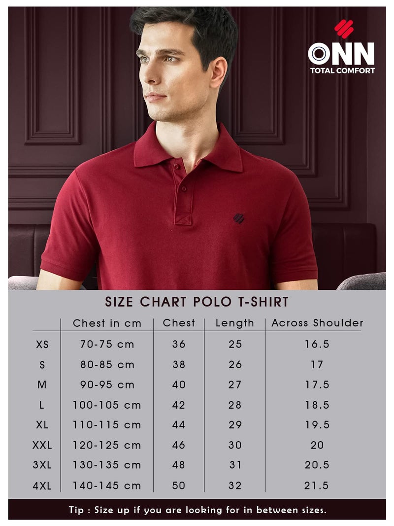ONN Men's Regular Fit Polo (8904209865052 Casualz_431_Large_Coffee) - Image 4