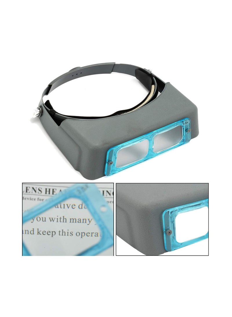 GGOOT 4 Lens Headband Wearing Magnifier Watch Repair Reading Optivisor Eye Welding Visor Tool - Image 2