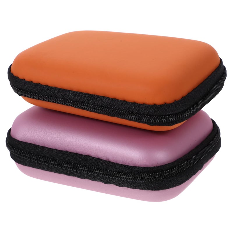 Hard Drive Carrying Case 2 Pack Portable HDD Storage Box Organizer Black - Image 2