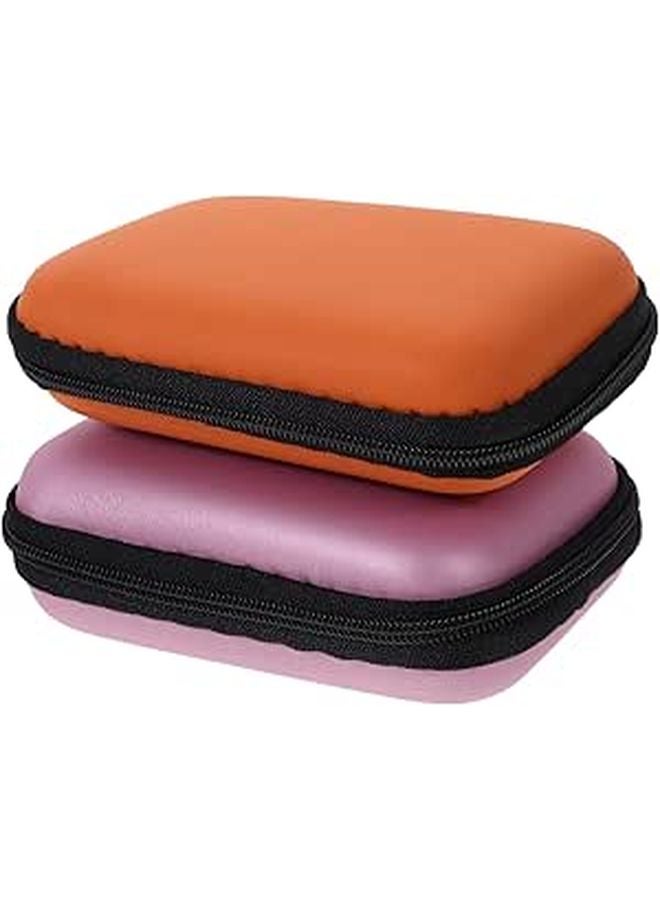 Hard Drive Carrying Case 2 Pack Portable HDD Storage Box Organizer Black - Image 1