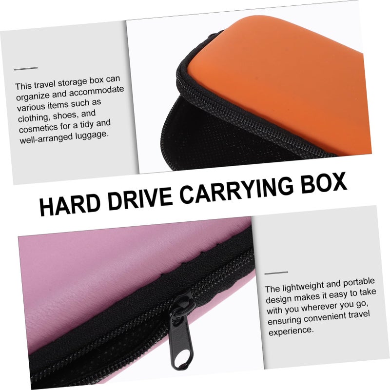 Hard Drive Carrying Case 2 Pack Portable HDD Storage Box Organizer Black - Image 4