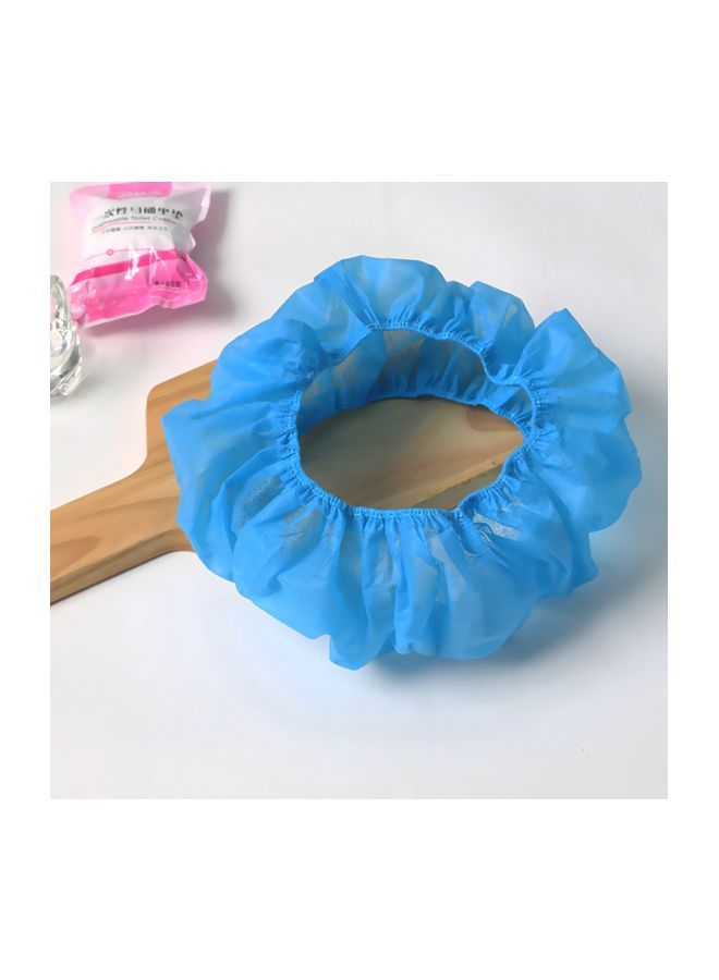 NIBEMINENT 30-Piece Disposable Toilet Seat Cover Set Blue - Image 2