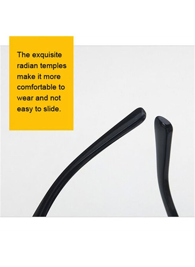 AZorb Women's Sunglasses Rectangle Fashion Circle Decoration Sun Glassess Women Men Retro Ladies Sunglass Cat Eye Shades for UV400 Protection Eyewear Black  - Image 3