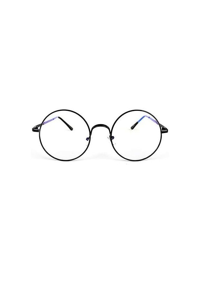 أوريتي نظارات شمسية ORiTi Vintage دائرية معدنية بالكامل بتصميم Prince، عدسات شفافة، إطارات Nerd  - Image 5
