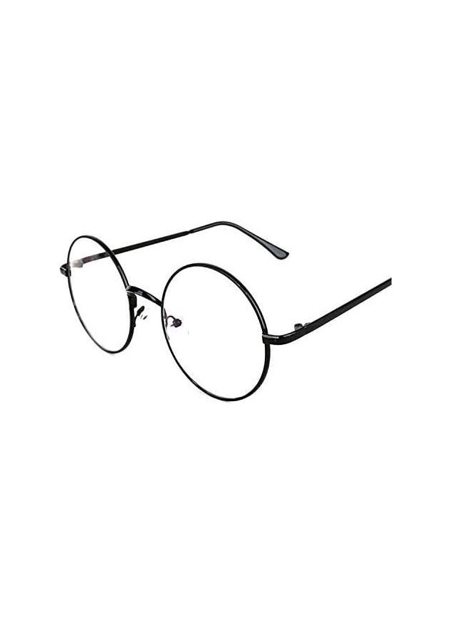 أوريتي نظارات شمسية ORiTi Vintage دائرية معدنية بالكامل بتصميم Prince، عدسات شفافة، إطارات Nerd  - Image 4