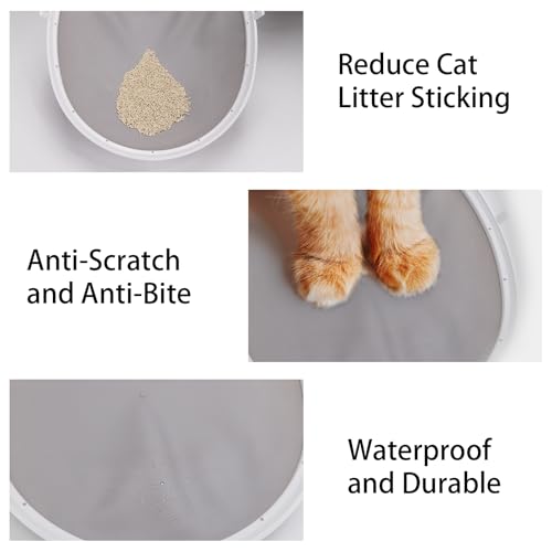 BCHARYA Cat Litter Mat Replacement, Suitable for BCHARYA Automatic Cat Litter Box, Waterproof and Durable, Anti-Scratch and Anti-Bite Silicone Cat Litter Pad, Original Replacement Cat Litter Box Mat - Image 3
