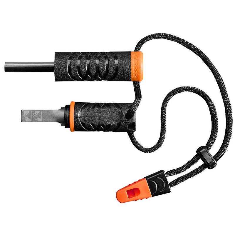 Gerber Gear Fire Starter Ferro Rod Survival Tool with an Emergency Whistle and Metal Striker - Image 3