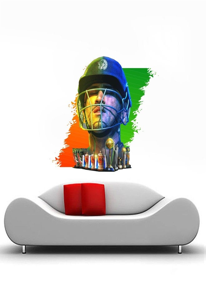 Sticker Yard Ms Dhoni Trophies Vinyl Wall Sticker for Living Room/Bedroom/Office and All Decorative Wall Stickers Size 55X48CM - Image 3
