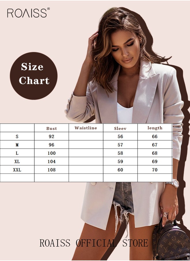 Women'S Casual Business Blazer Fashion Casual Solid Color Office Coat Classic Lapel Button Open Placket Coat - pzsku/ZC729282A8F03BAE83E95Z/45/_/1708937231/ebc7aa9d-cb06-4c84-9fdb-73814c5bc9b4