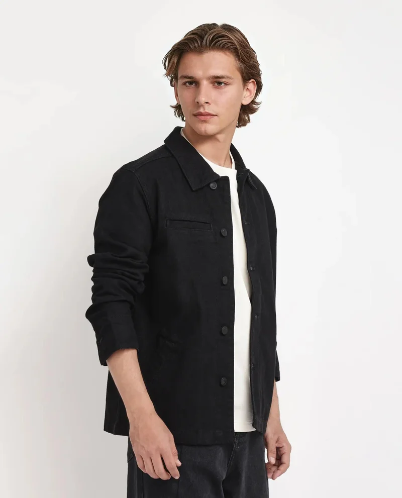Rare Rabbit Men's Regular Fit Plain Jacket