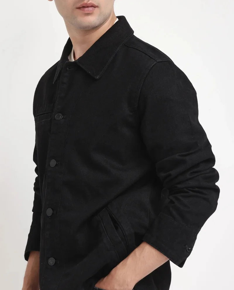 Rare Rabbit Men's Regular Fit Plain Jacket