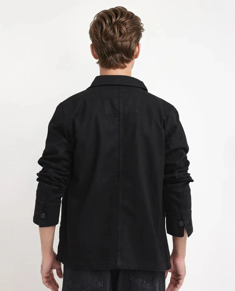 Rare Rabbit Men's Regular Fit Plain Jacket