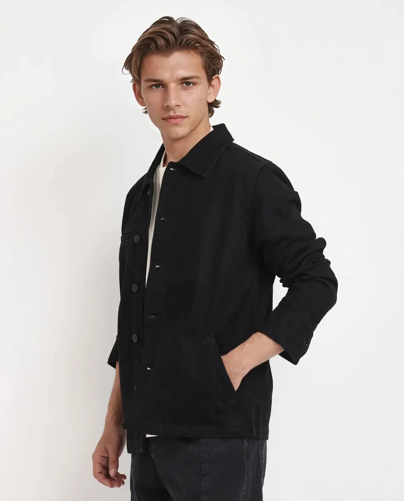 Rare Rabbit Men's Regular Fit Plain Jacket