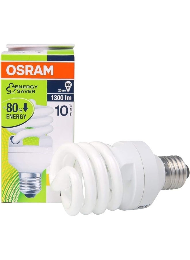 OSRAM Osram Dulux Mini Twist E27 Fluorescent Bulb 20W 1300lm 865 - Image 3