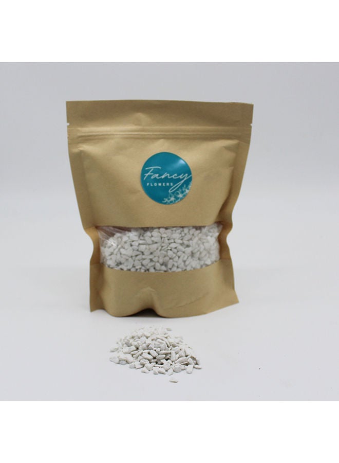 FANCY FLOWERS Natural Polished Baby Stone Decorative Rocks Stones For Flowerpot Garden Wedding Home Vase Aquarium (White) - Image 1