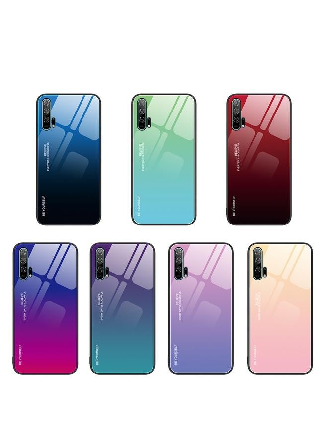 اس-توب جراب هاتف زجاجي متدرج اللون لهاتف Honor 20 Pro - Image 2