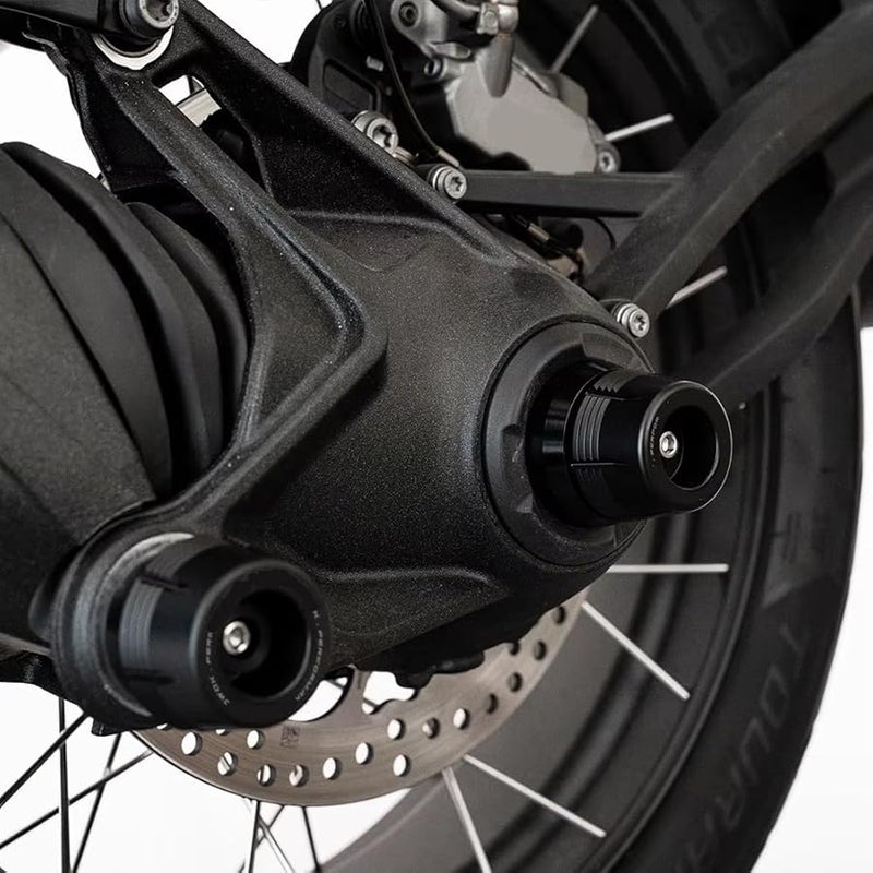 BMW R1300 GS R1300 GS1300 Rear Wheel Axle Crash Slider Protectors Combo Blue - Image 5