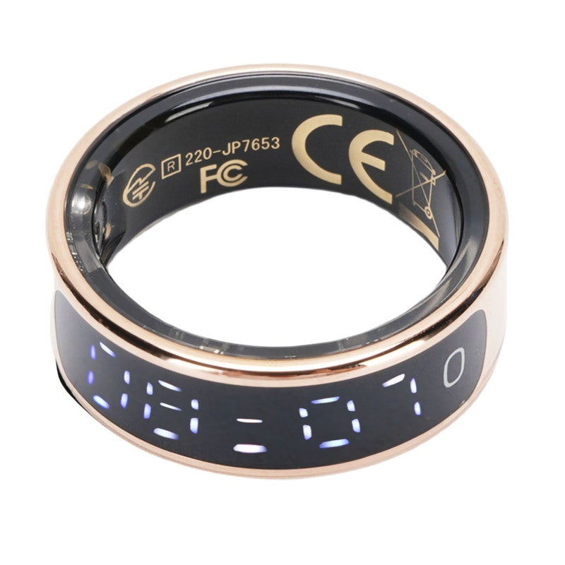 Smart Health Ring 18.1mm ID Stainless Steel - Multi Functional Display Gesture Controlled Fitness Ring - Step Counting Health Ring for Gym Swimming Daily Workouts - Image 2