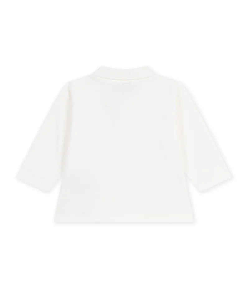 بيتي باتو Babies' Long-Sleeved Plain Cotton Polo Shirt
