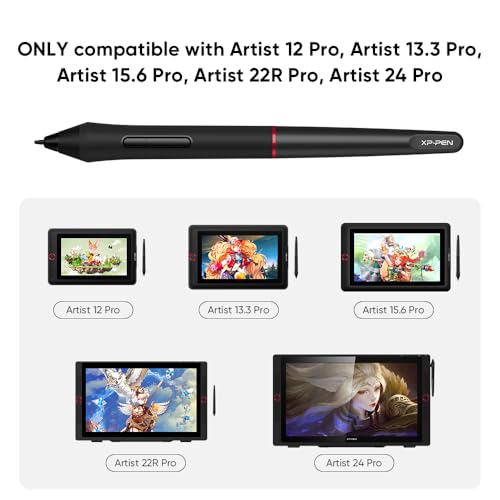XP-PEN PA2 8192 Pressure Battery-Free Stylus Solely for Artist 12/13.3/15.6/22R/24 Pro Drawing Tablet with Screen | Not Compatible with Other XP-Pen Models or Brands - Image 2