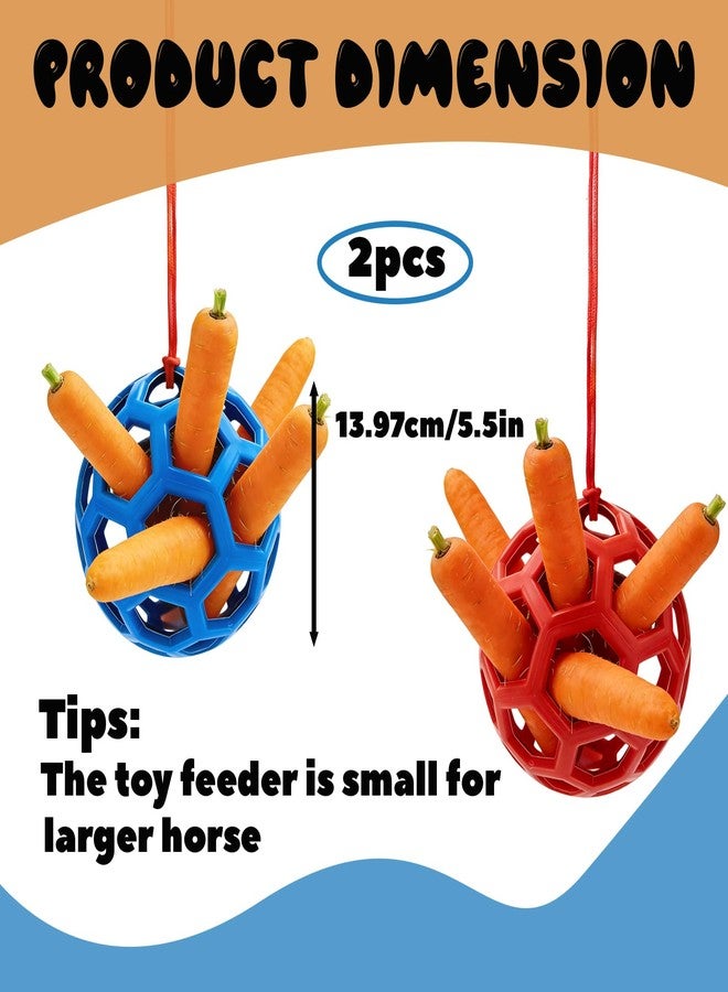 Mtuiewo 2 Pcs Novelty Hay Ball for Horses to Play with and Relieve Stress, Bright Color Hay Balls for Goats to Avoid Boredom - Image 2