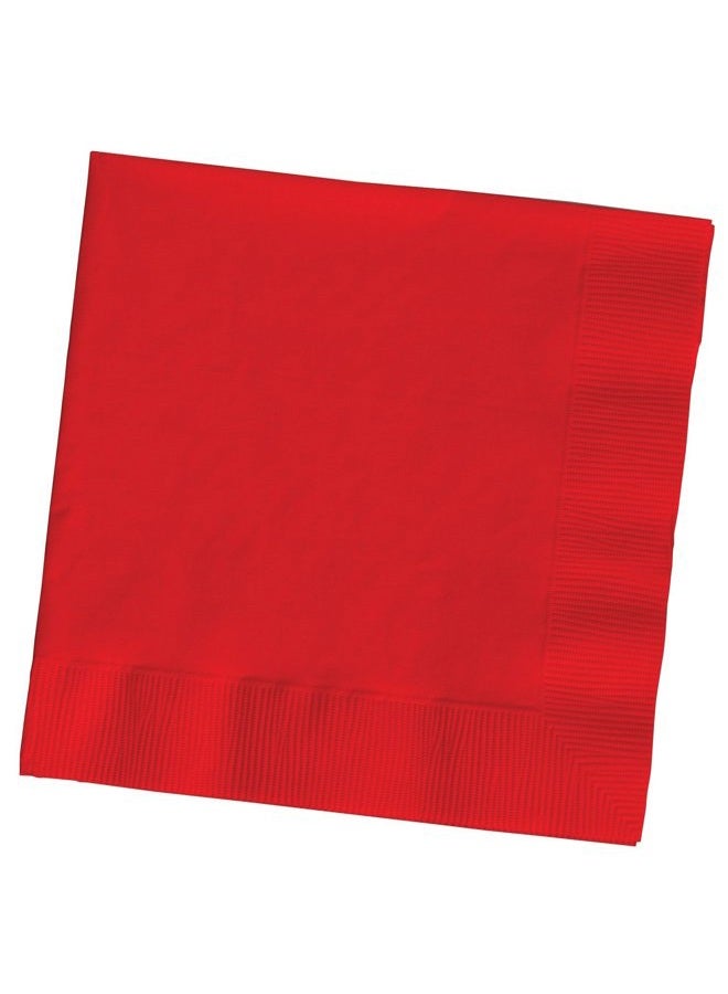 CREATIVE CONVERTING Touch of Colour Luncheon Napkins 50 Pieces, Classic Red - Image 1