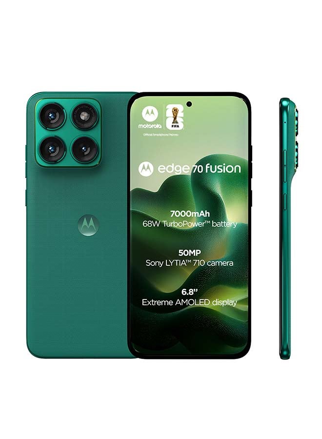 Motorola Edge 70 Fusion 5G Dual SIM PANTONE Sporting Green 12GB RAM 256GB - Middle East Version