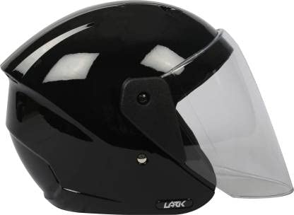 TVS Apex Fit Half Face Motorcycle Helmet, ISI Certified, Clear Visor, Black, Size M - Image 2