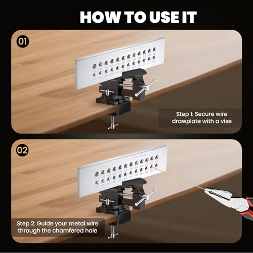 NEWTRY 2.7-5.0mm Jewelry Wire Drawplate 24 Holes Tungsten Carbide Steel Round Draw Plate, Portable Jewelry Making Tools for Manufacturing Jewelry - Image 5