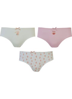 Hepsine Rakip Rivaling All 3-Piece Girl's Patterned Slip Panties Thin Elastic Cute Comfortable  - Image 2